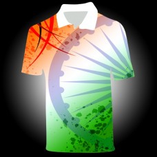 INDIAN FLAG PAINTING WITH COLLAR
